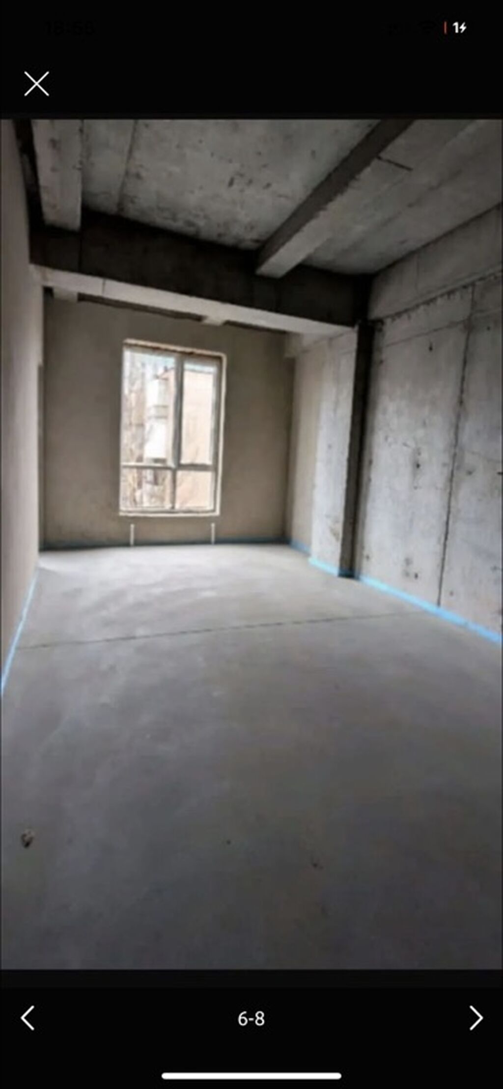 1 комната, 47 м², Пишпек Индивидуалка, 8 этаж, ПСО (под самоотделку): фото 3