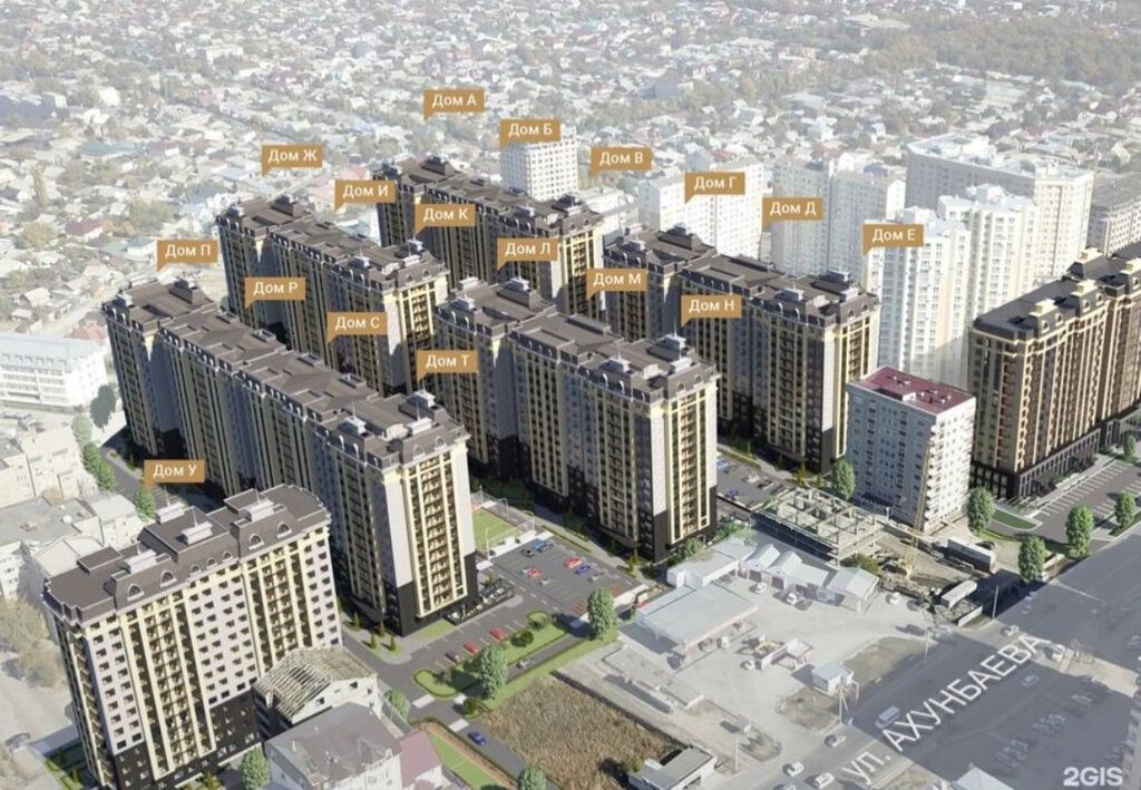 2 комнаты, 60 м², Джал-15 Элитка, 13 этаж, ПСО (под самоотделку): фото 2