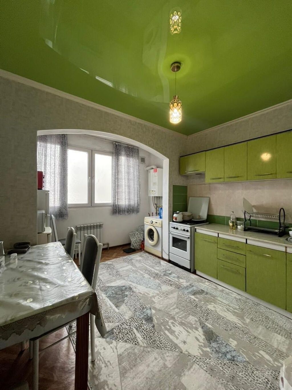 2 комнаты, 67 м², Кок-Жар мкр 106 серия, 6 этаж, Косметический ремонт: фото 3
