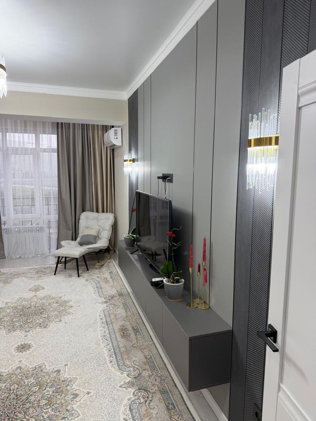 2 комнаты, 69 м², Асанбай мкр Элитка, 7 этаж, Евроремонт: фото 3