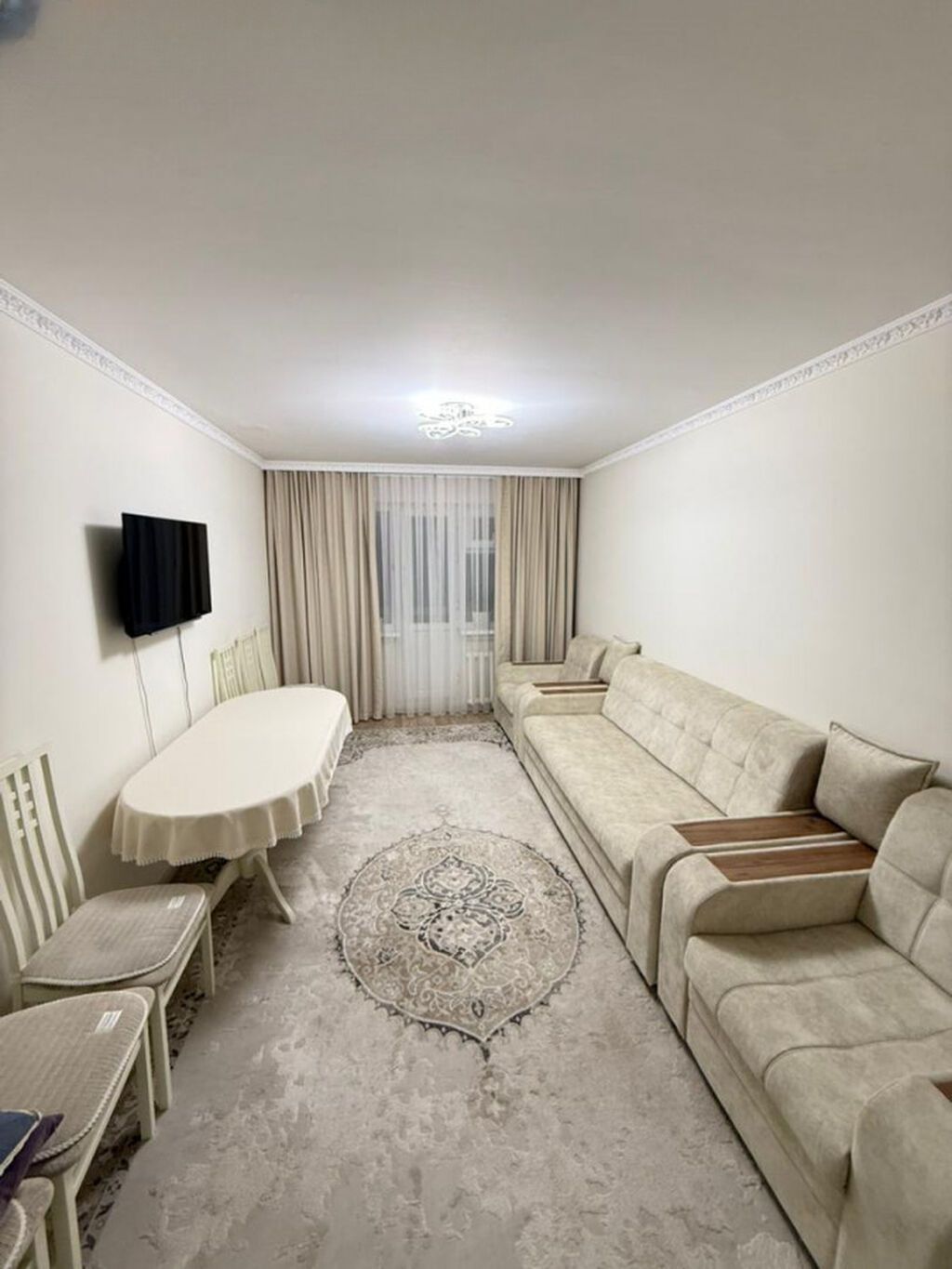 3 комнаты, 58 м², 8 мкр 104 серия, 4 этаж, Евроремонт: фото 2