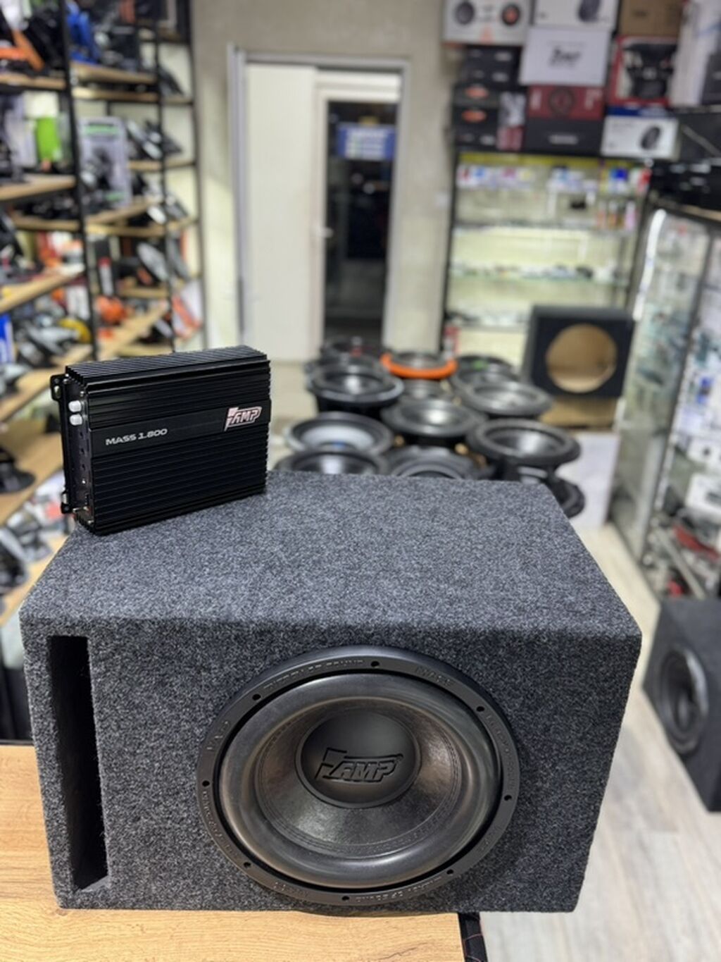 Комплект автозвука AMP MASS Состав: - Сабвуфер AMP MASS 500 12D2 V2: фото 8