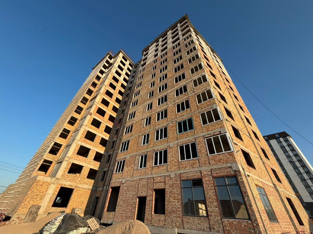 3 комнаты, 87 м², Кок-Жар ж/м Элитка, 14 этаж, ПСО (под самоотделку): фото 2