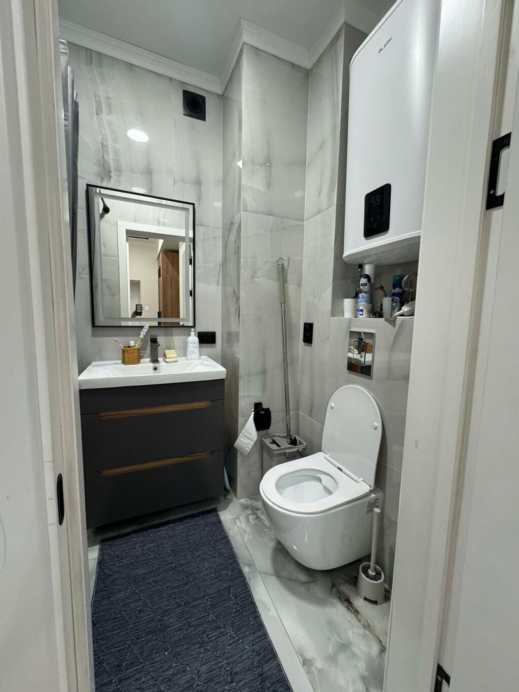 2 комнаты, 60 м², Асанбай мкр Элитка, 8 этаж, Евроремонт: фото 4