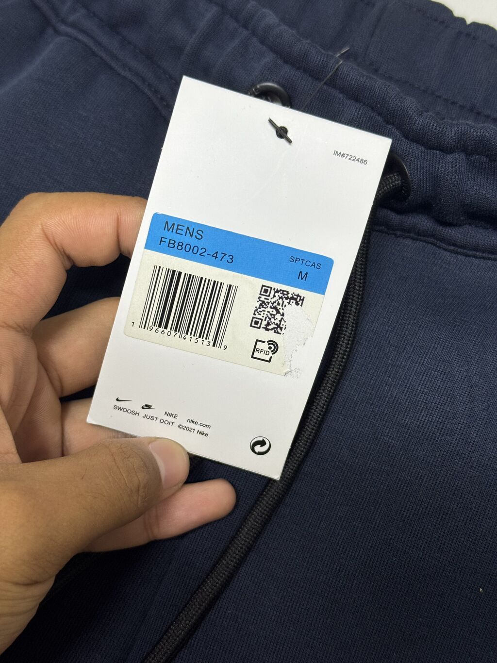 Мужские брюки, M, Nike, Новый, цвет - Синий, Самовывоз, Бесплатная доставка, Платная доставка: фото 3