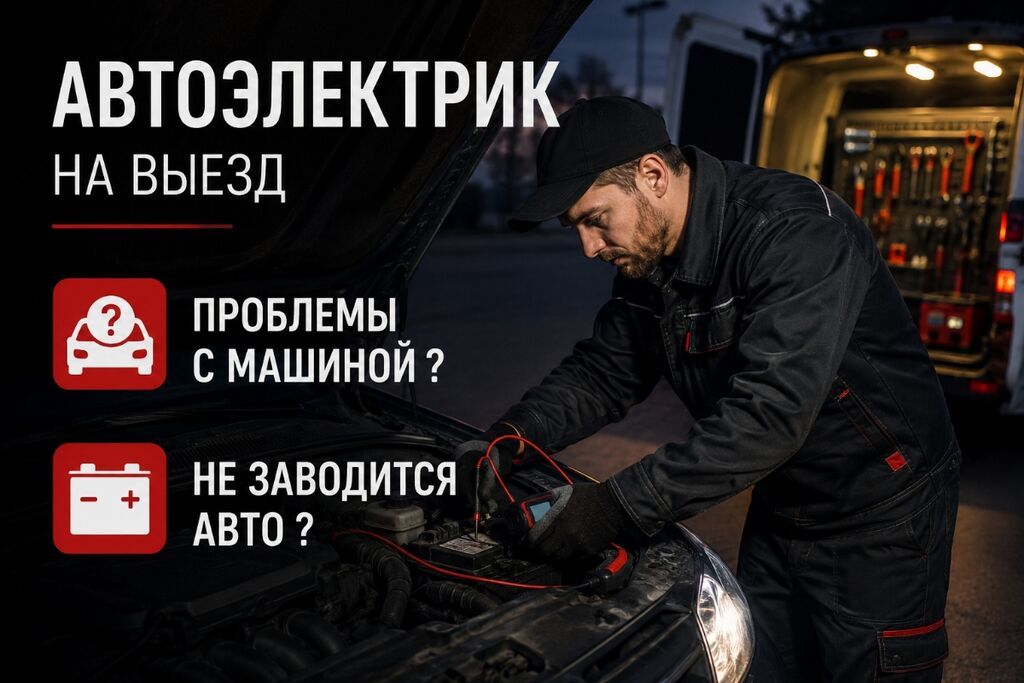 Автоэлектрик выездной 24/7 Не заводится авто или проблемы с машиной?: фото 2
