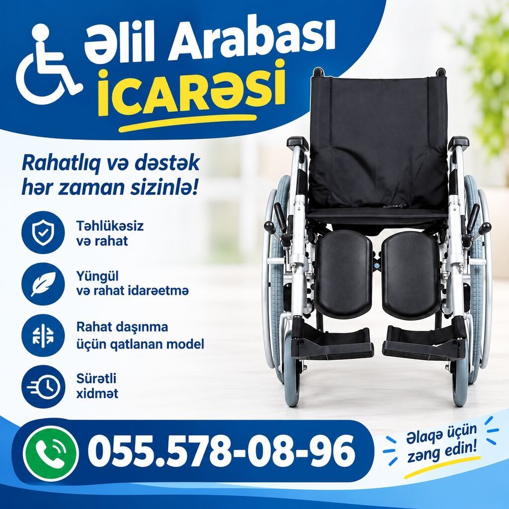 Əlil arabası icarəsi - Rahatlıq və dəstək: gündəlik hərəkətliliyi