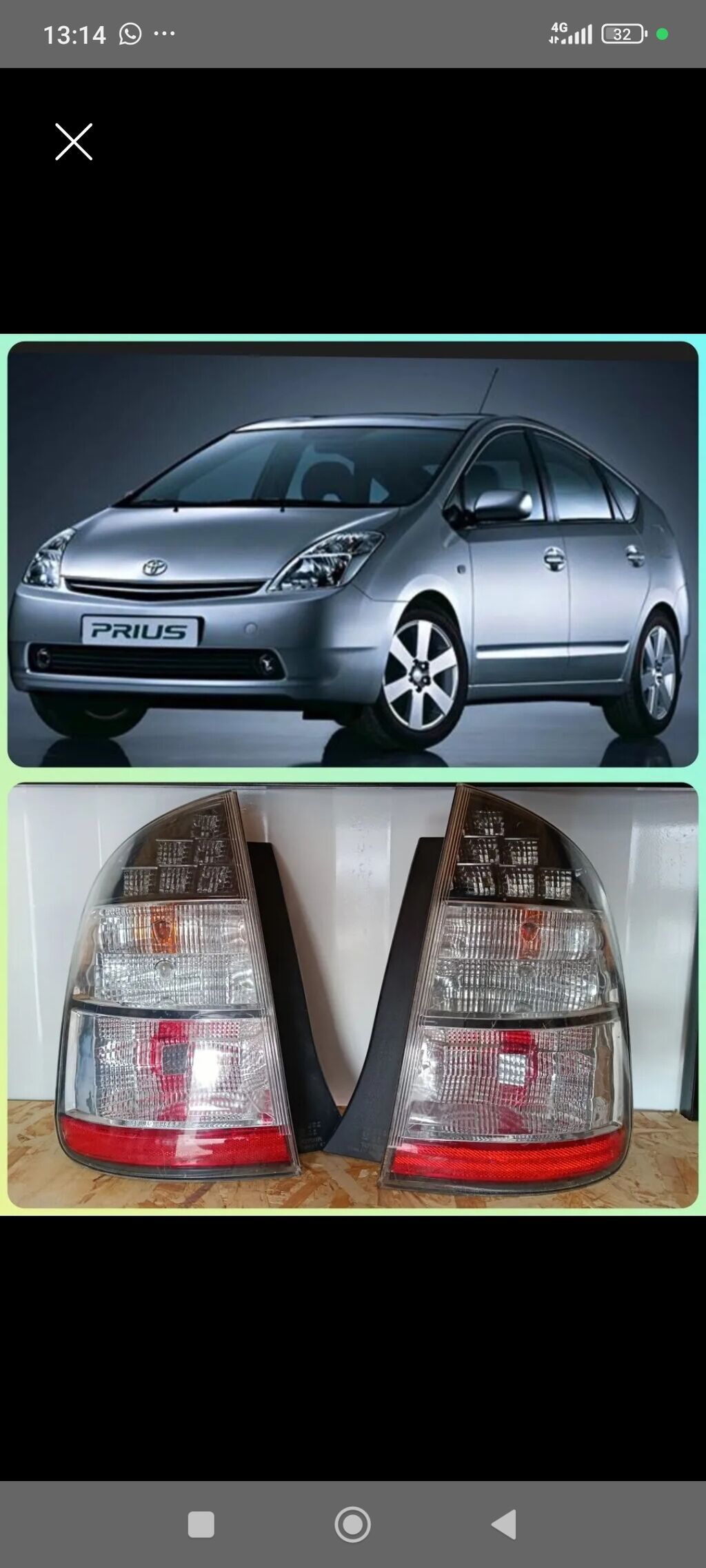 Задние фонари для Toyota Prius NHW20 (2003–2009) - Комплект: левая и: фото 1