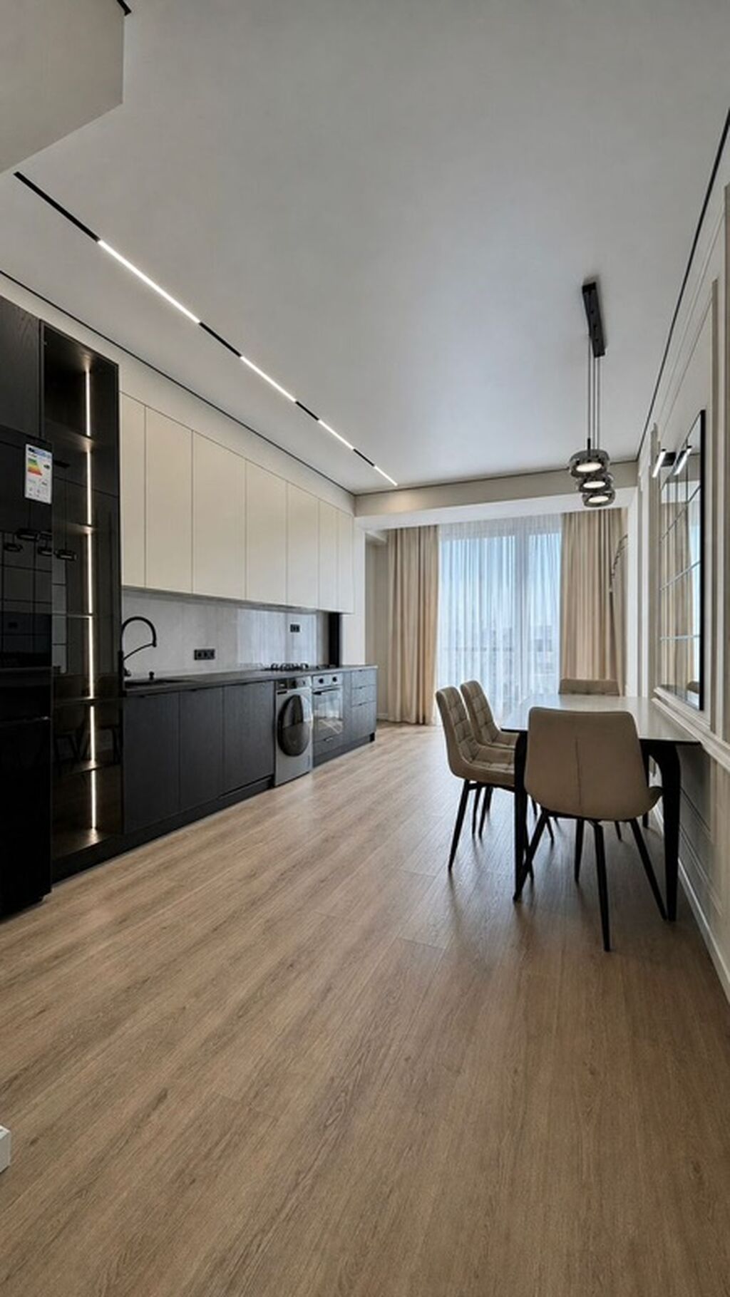 2 комнаты, 60 м², Асанбай мкр Элитка, 13 этаж, Дизайнерский ремонт: фото 4