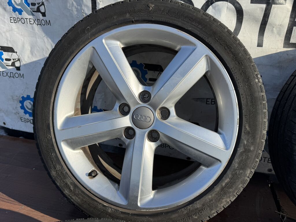 Колеса в сборе 225 / 45 / R 17, Лето, Б/у, Комплект, Легковые, Литые, отверстий - 5: фото 5