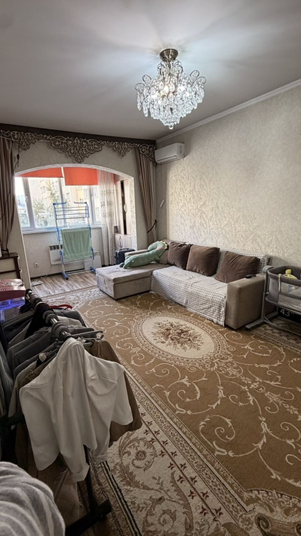 1 комната, 44 м², Кок-Жар мкр 106 серия улучшенная, 2 этаж: фото 8