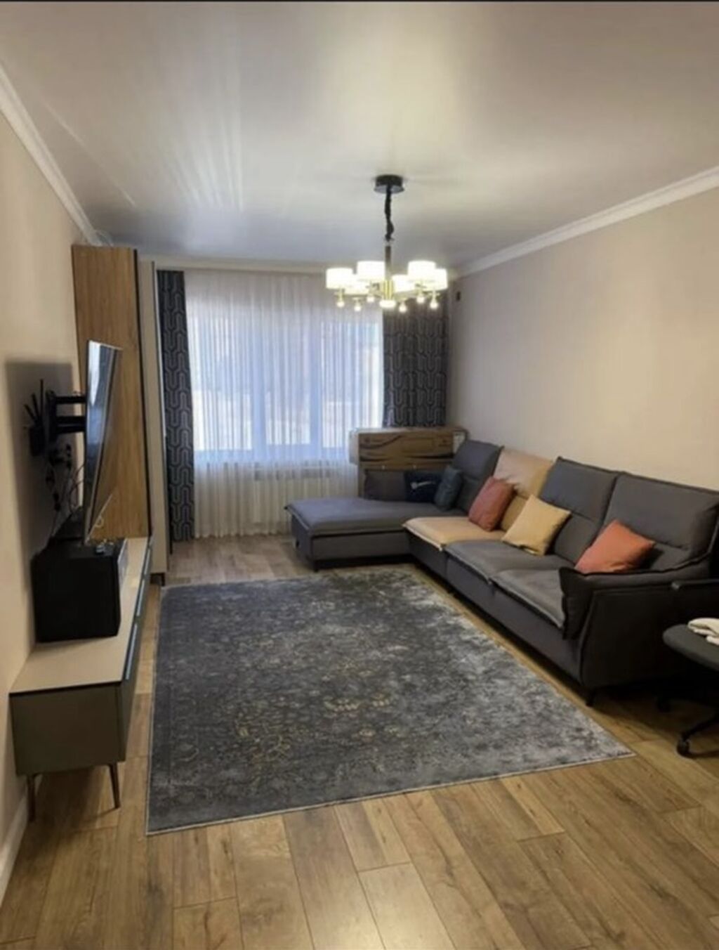 2 комнаты, 74 м², 108 серия, Ала-Арча ТРЦ 108 серия, 1 этаж, Дизайнерский ремонт: фото 3