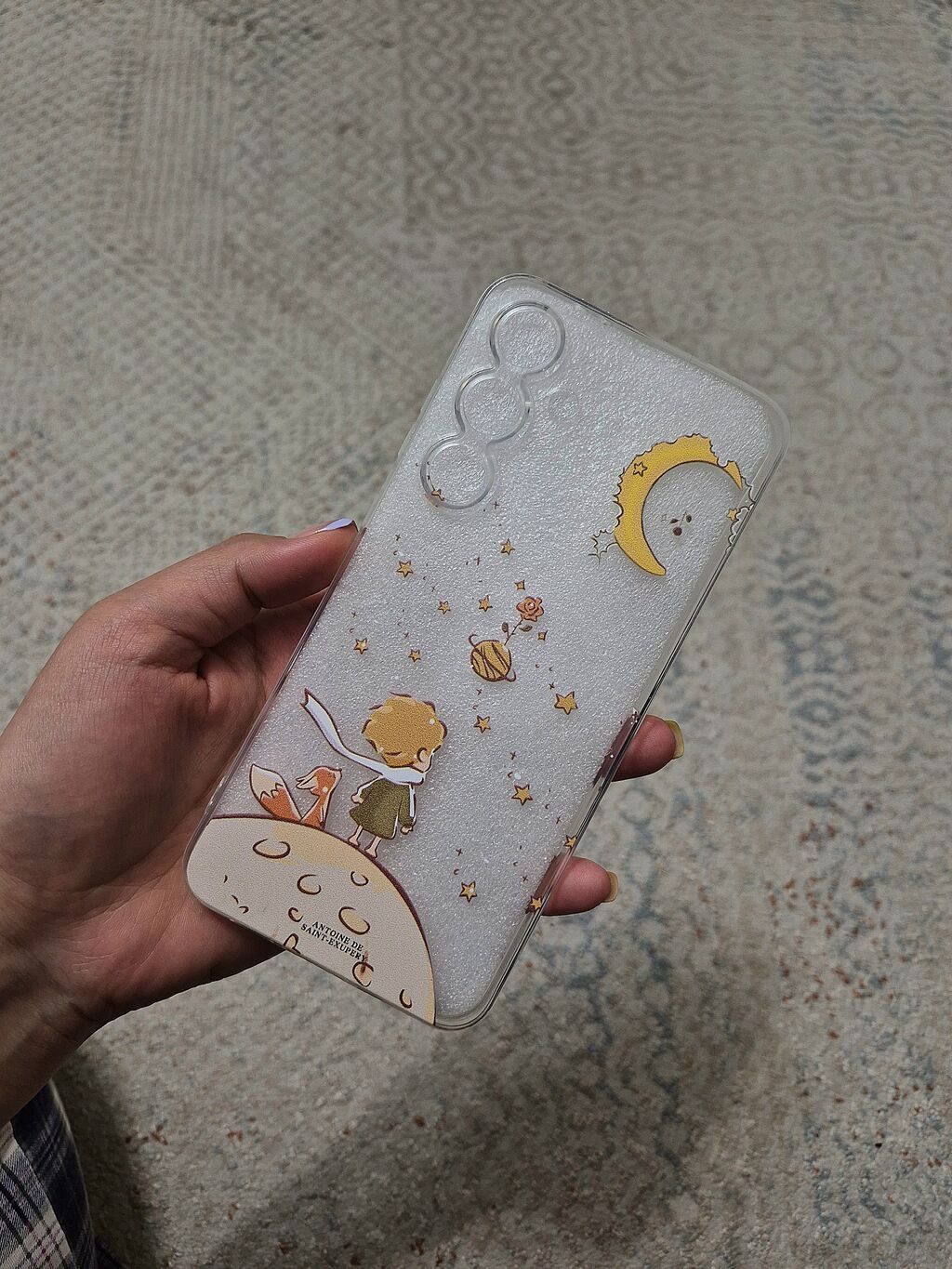 Samsung S24 FE, прозрачный чехол с рисунком маленького принца, отдам — фото 4