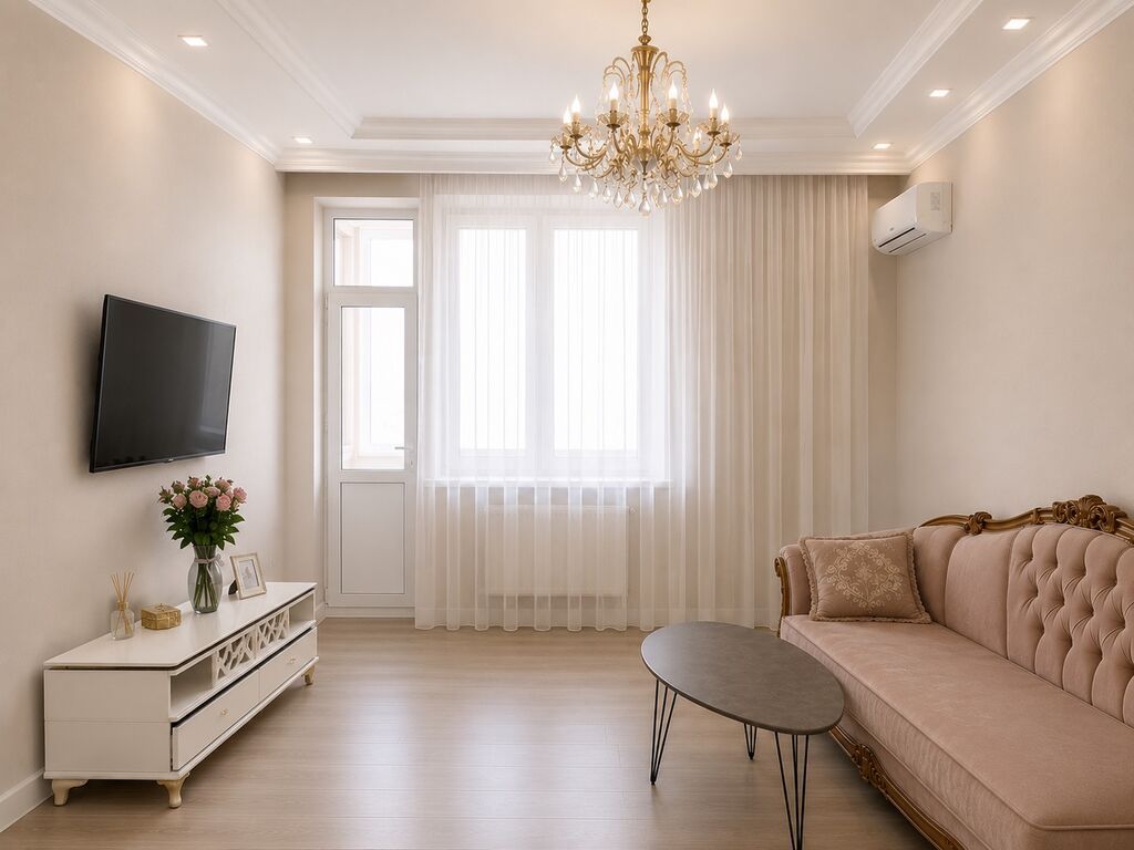2 комнаты, 77 м², Пишпек Элитка, 7 этаж, Евроремонт: фото 2