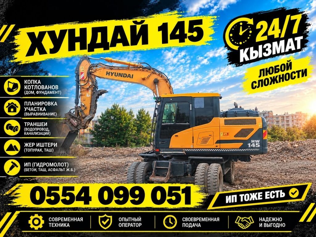 Экскаватор, Hyundai, Колесный: фото 4
