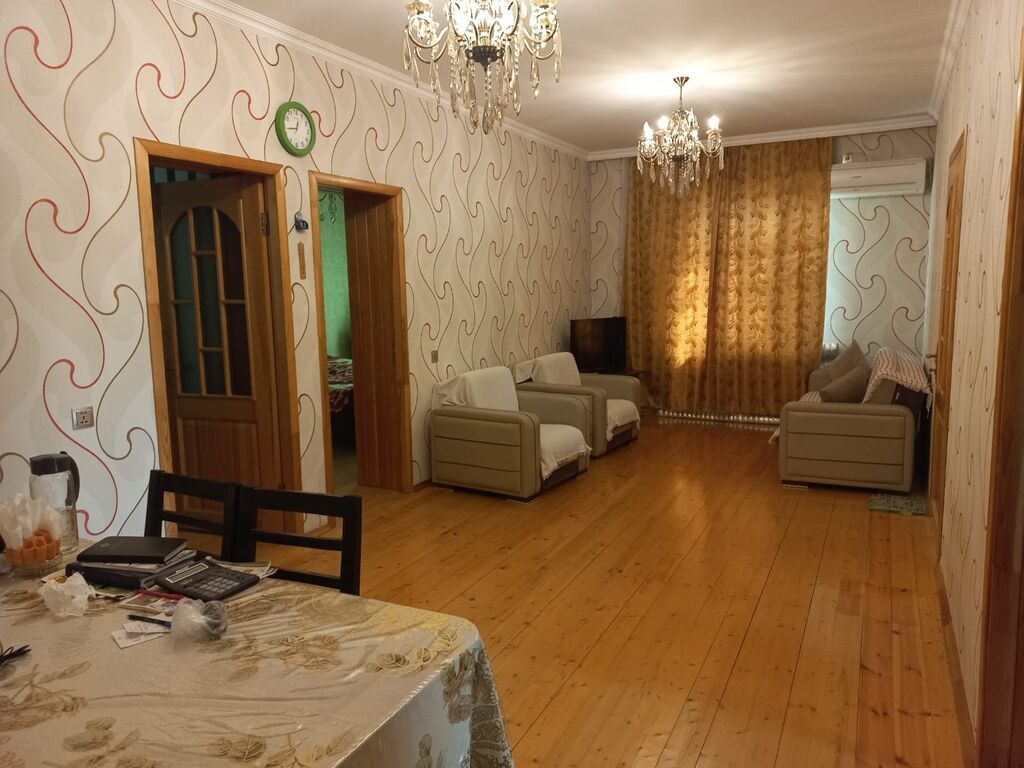 3 otaqlı, 90 kv. m, Kredit yoxdur, Yeni təmirli