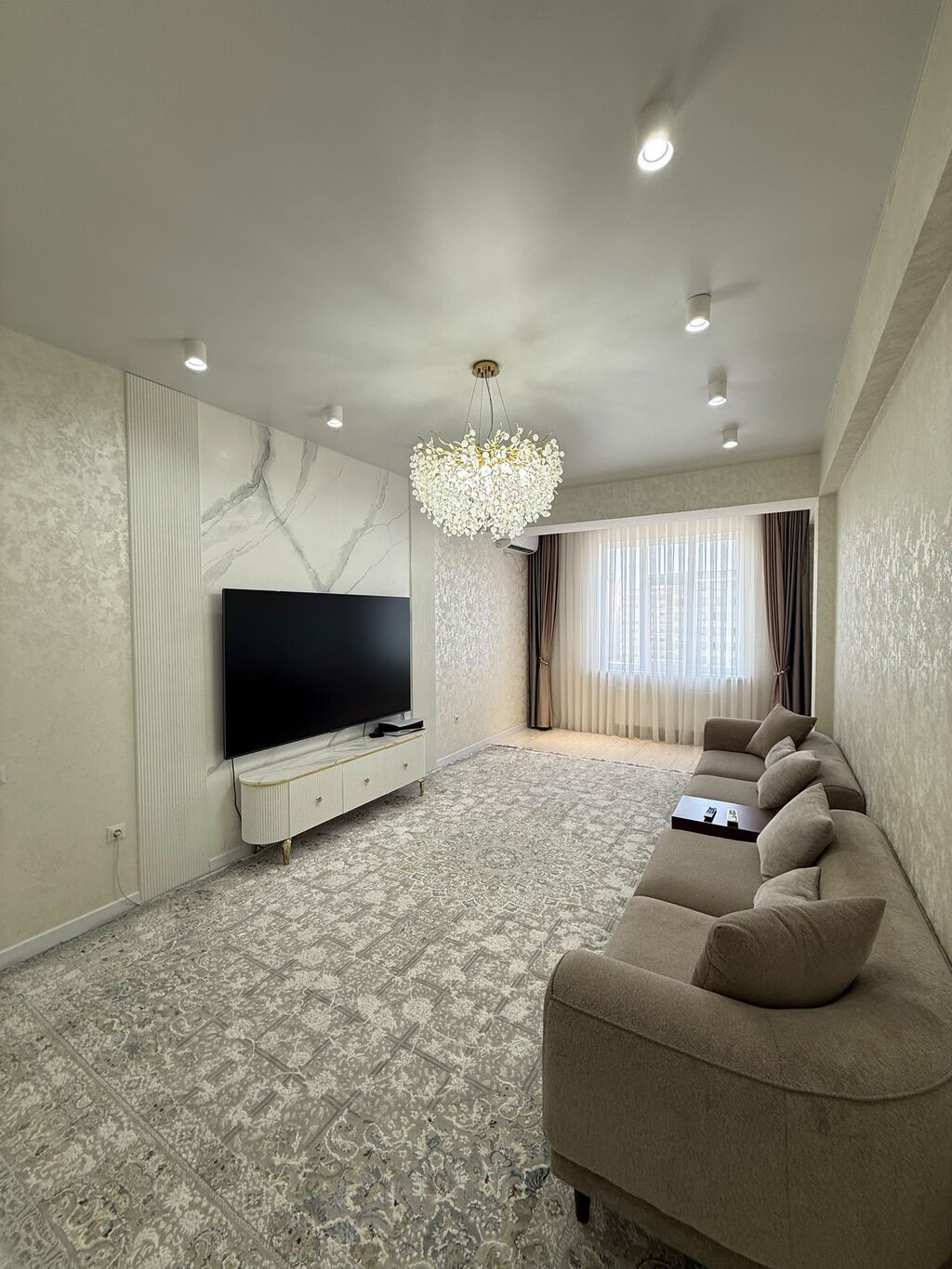 2 комнаты, 80 м², Кок-Жар ж/м Элитка, 7 этаж, Евроремонт: фото 5