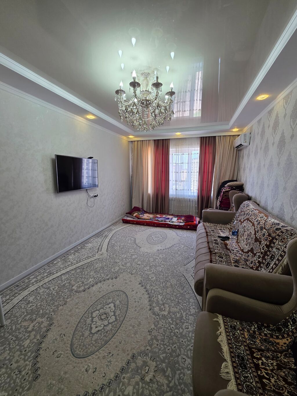 1 комната, 48 м², Ала-Арча ТРЦ 108 серия, 8 этаж, Евроремонт: фото 2