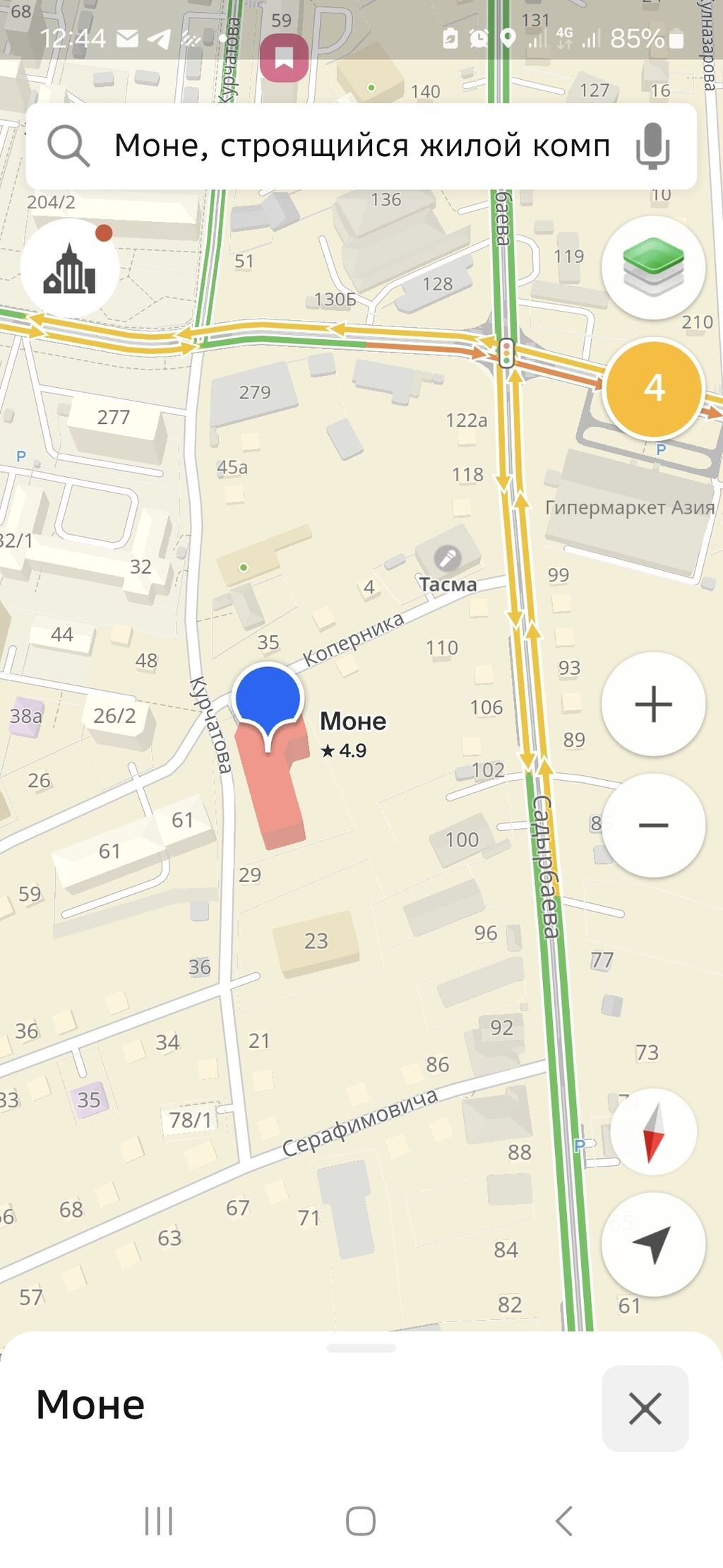 2 комнаты, 67 м², Джал мкр (в т.ч. Верхний, Нижний, Средний) Элитка, 5 этаж, ПСО (под самоотделку): фото 6