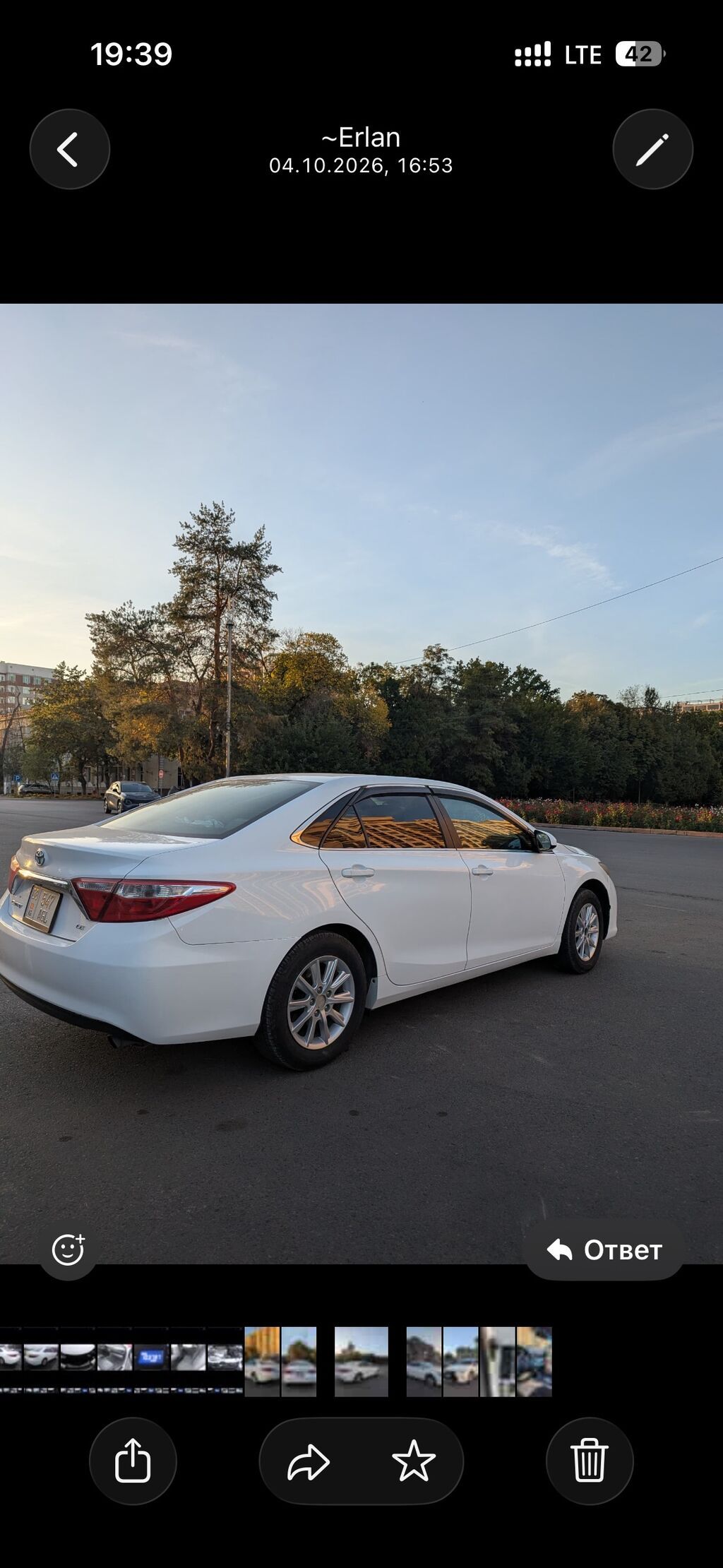 Toyota Camry: 2015 г., 2.5 л, Автомат, Бензин, Седан: фото 6