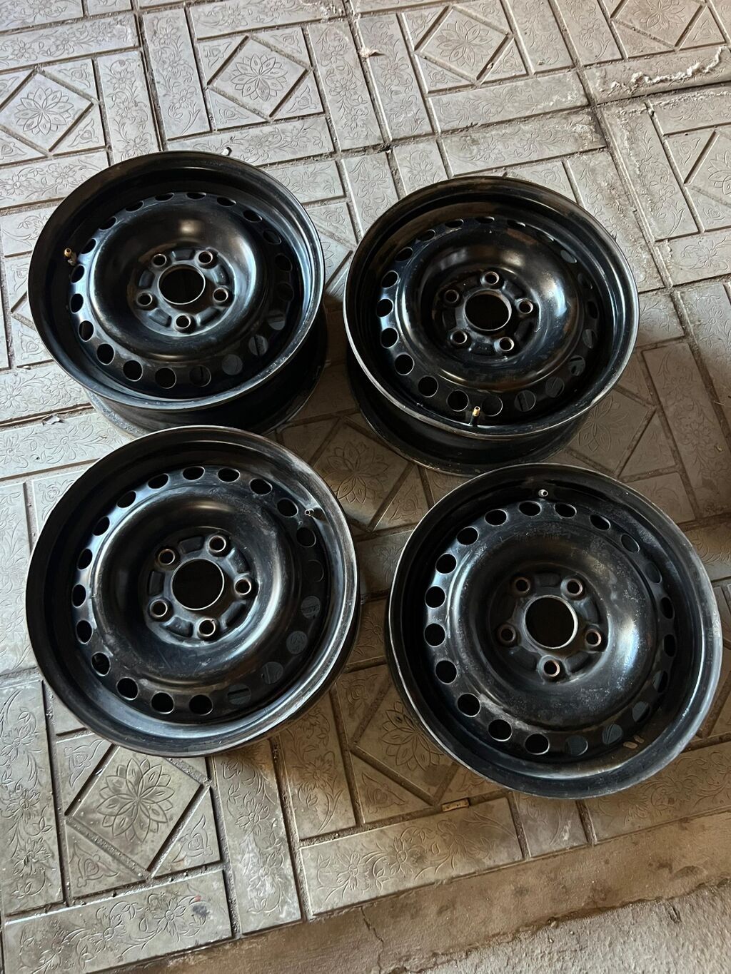 Железные Диски R 15 Honda, Комплект, отверстий - 5, Б/у: фото 2