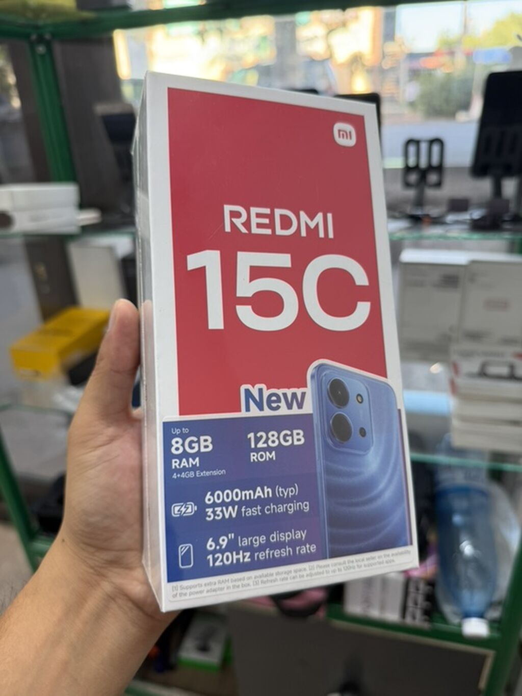 Redmi, Redmi 15C, Новый, 128 ГБ, цвет - Черный, В рассрочку, 1 SIM, 2 SIM: фото 1