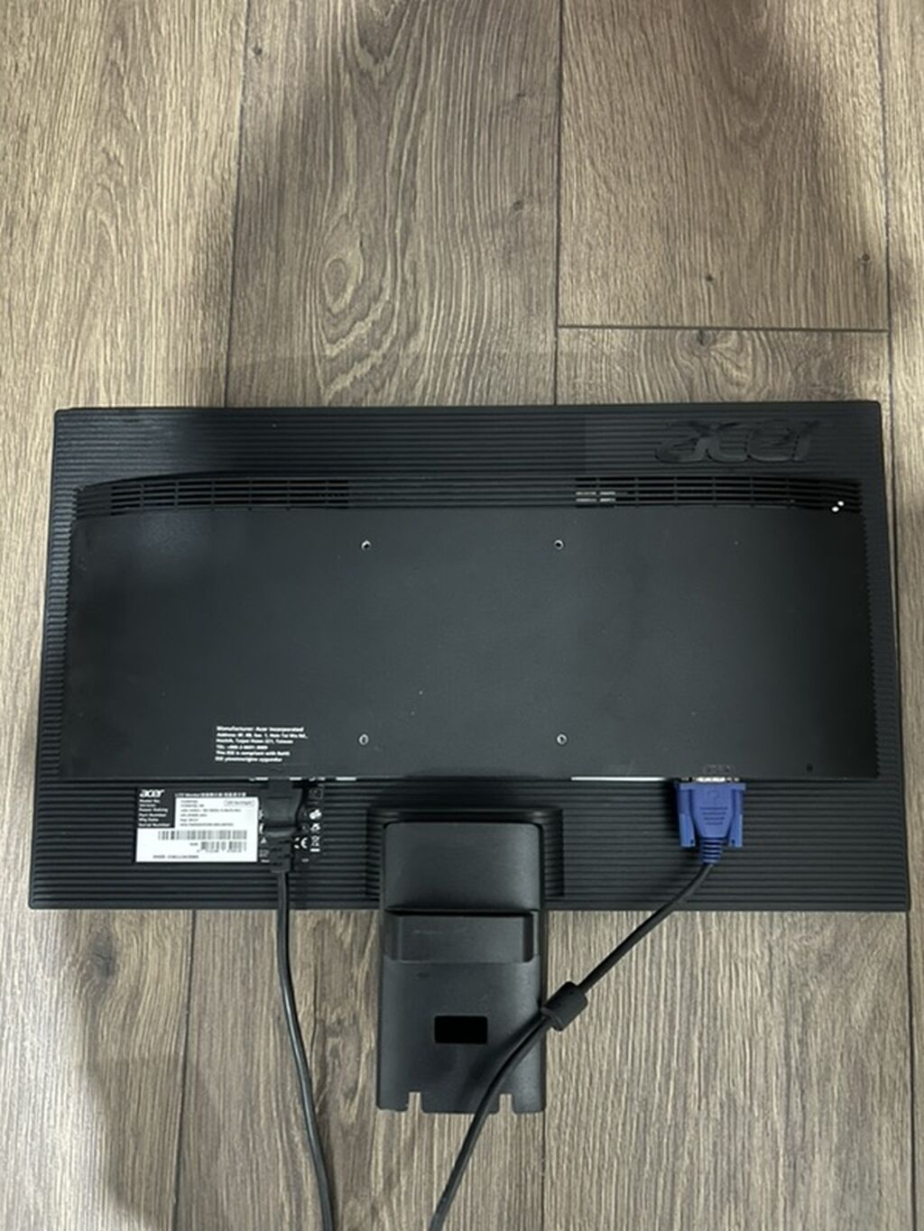 Монитор Acer V206HQL - Диагональ 19.5" (49.5 см), соотношение сторон: фото 1