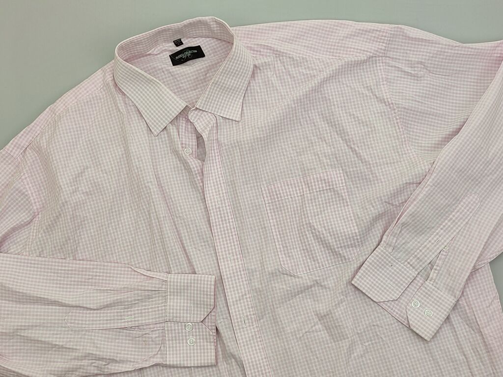 Koszule: Koszulа 5XL (EU 50), stan - Dobry, wzór - Kratka, kolor - Różowy — 1