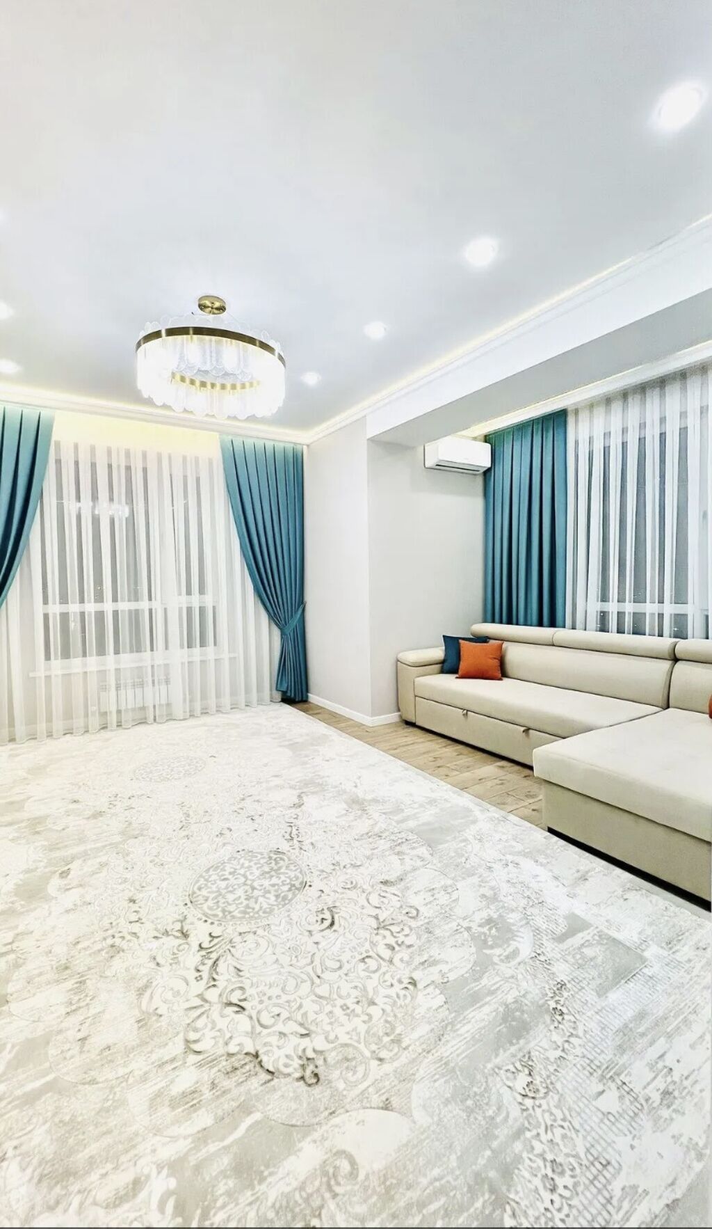 3 комнаты, 83 м², Пишпек Элитка, 9 этаж, Дизайнерский ремонт: фото 4