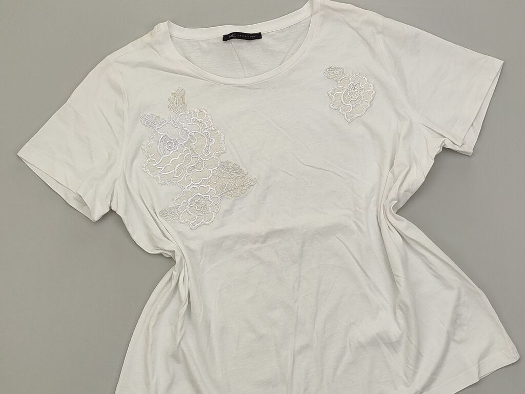 Koszulki: Koszulka 3XL (EU 46), stan - Bardzo dobry, wzór - Jednolity kolor, kolor - Biały — 1