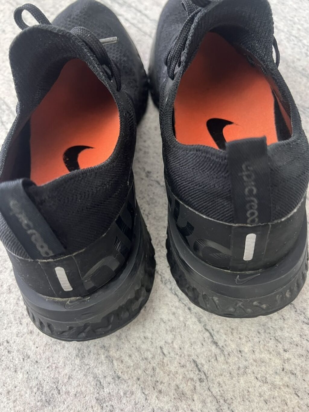 Кроссовки Nike Epic React Flyknit, черные - Модель: Nike Epic React: фото 4
