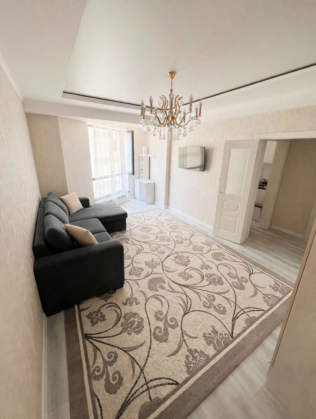 1 комната, 38 м², Тунгуч мкр Элитка, 4 этаж, Евроремонт: фото 1