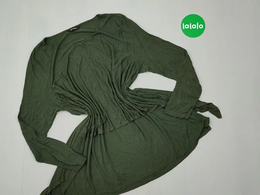 Bluzki: Bluza, 3XL (EU 46), wzór - Jednolity kolor, kolor - Zielony — 1