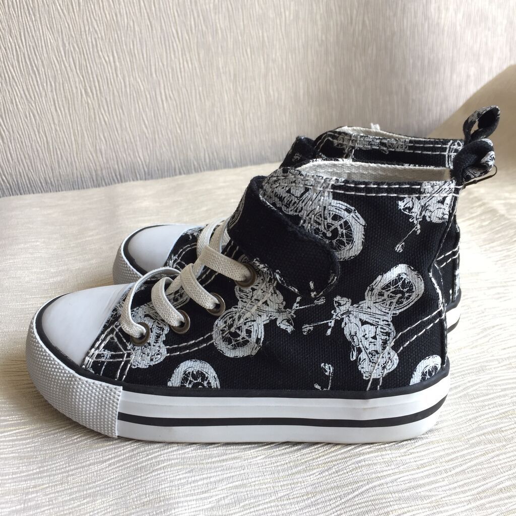 Детские слипоны/кеды Наименование: H&M Motorcycle Print High Top: фото 5