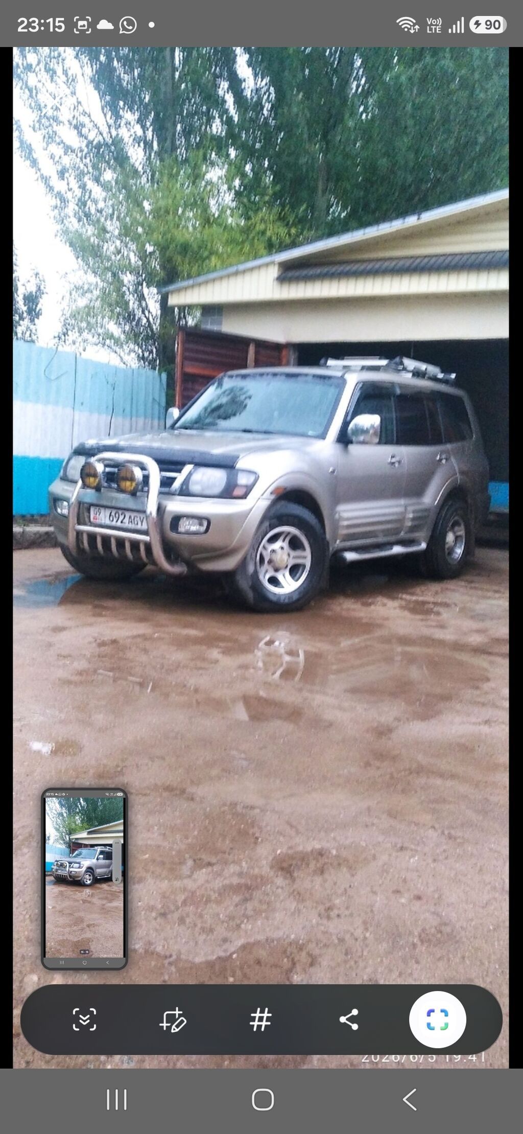 Mitsubishi Montero: 2001 г., 3.5 л, Автомат, Газ, Внедорожник: фото 4