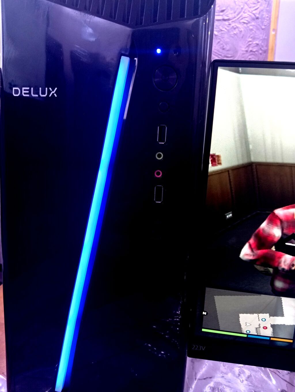 Игровой ПК с подсветкой в кLорпусе DELUX процессор lntel Core i3 4130: фото 2