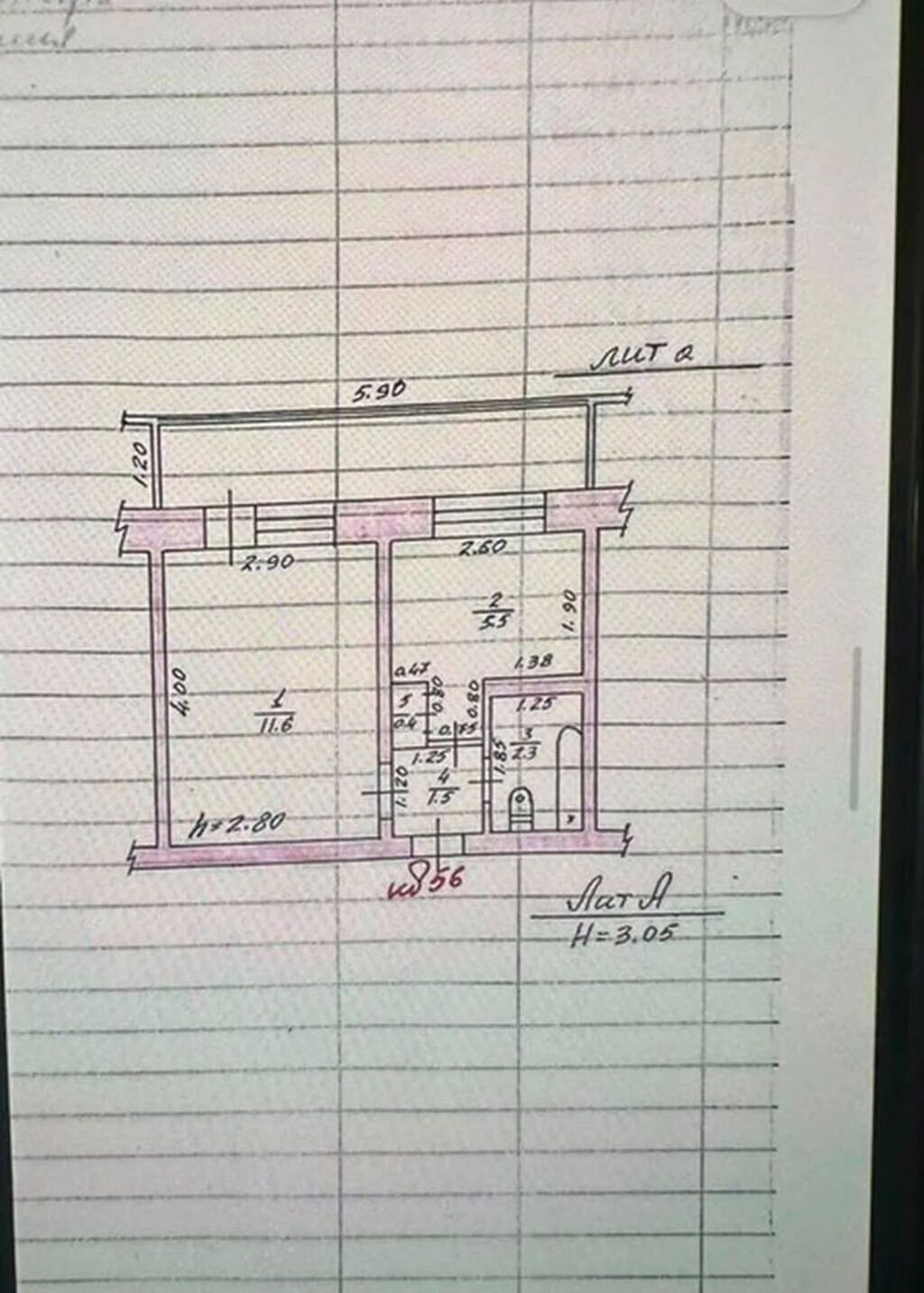1 комната, 35 м², Вефа ТЦ Индивидуалка, 5 этаж, Косметический ремонт: фото 7