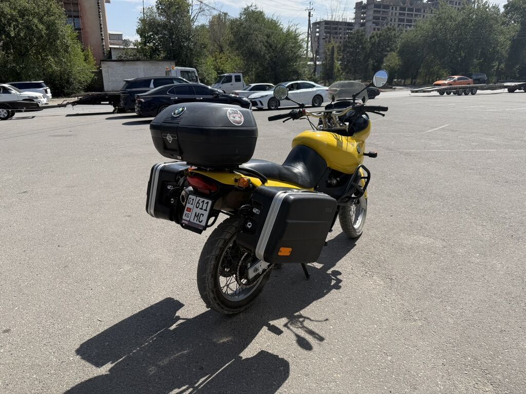BMW F650 Funduro, жёлтый туристический эндуро. Состояние хорошое сел: фото 3