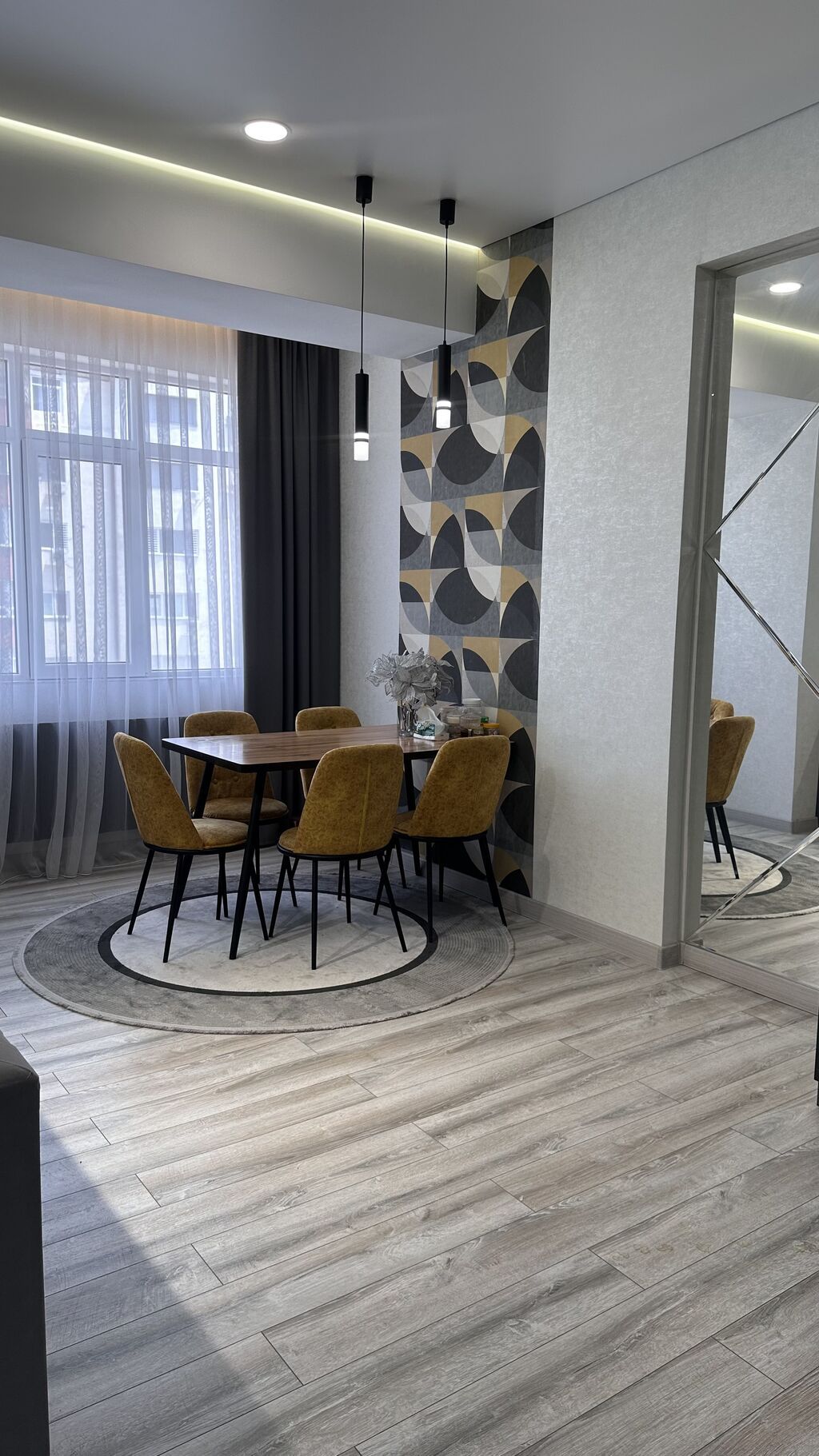 3 комнаты, 128 м², Ала-Арча ТРЦ Элитка, 7 этаж, Дизайнерский ремонт: фото 5
