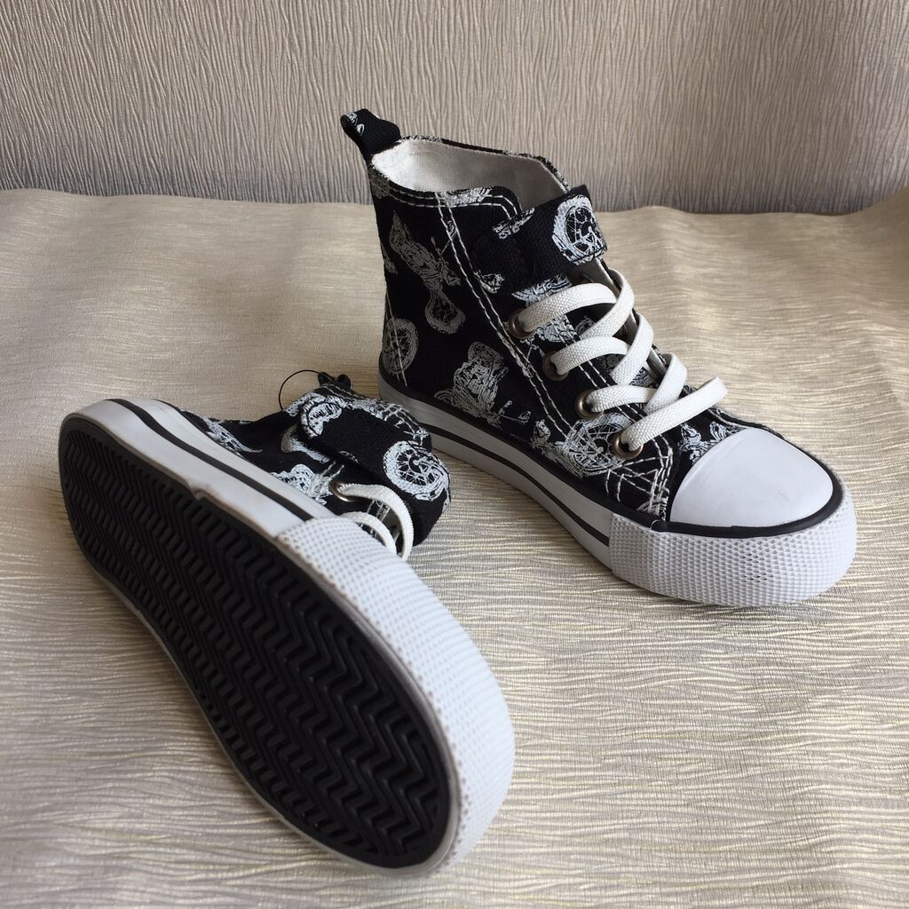 Детские слипоны/кеды Наименование: H&M Motorcycle Print High Top: фото 2