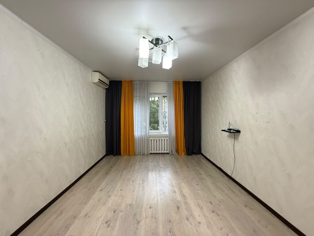 2 комнаты, 48 м², Асанбай мкр 105 серия, 1 этаж, Евроремонт: фото 1
