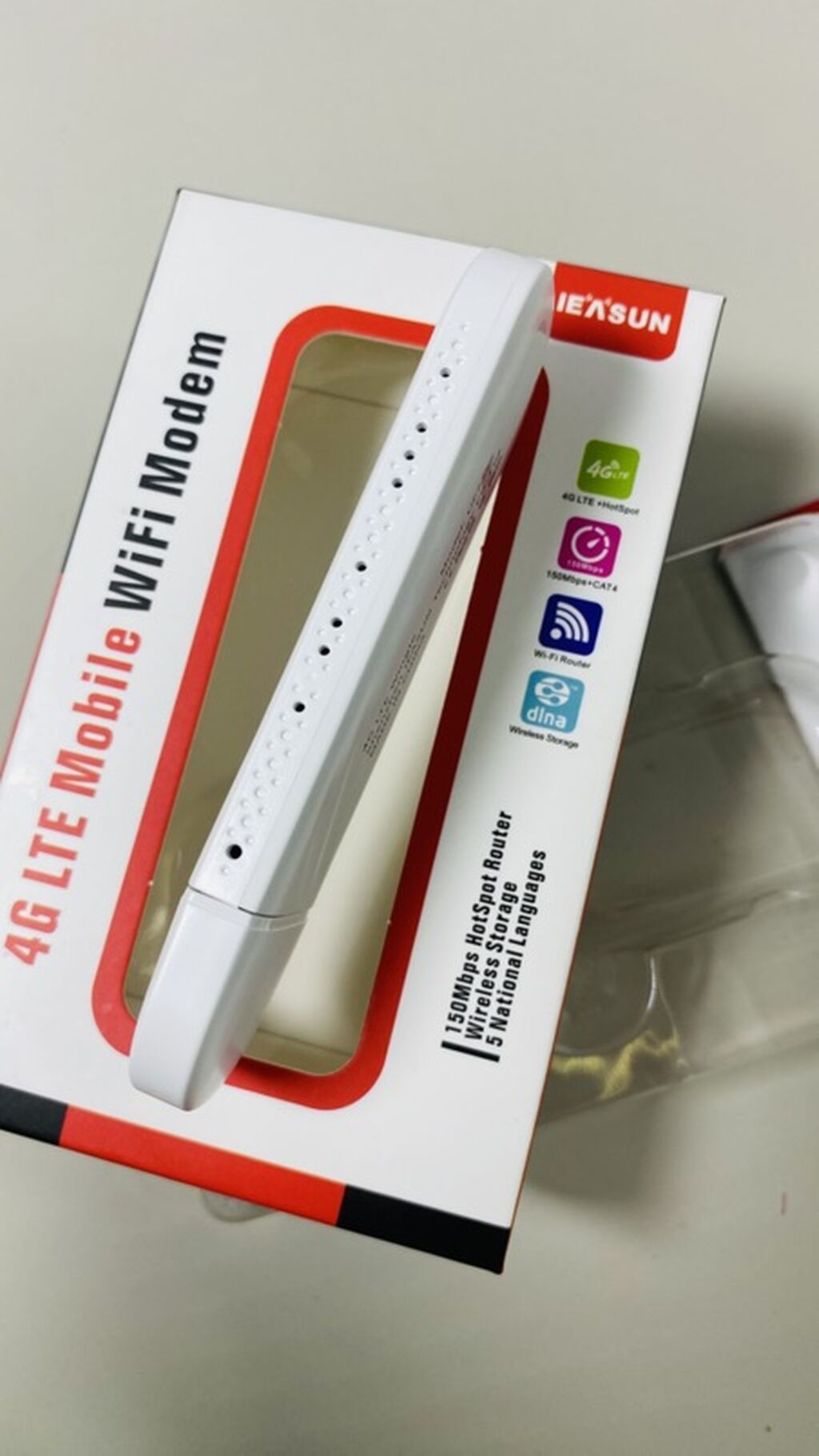 4G LTE Wi‑Fi модем/роутер IEASUN (модель UF725S) - Тип: 4G LTE Wingle: фото 2