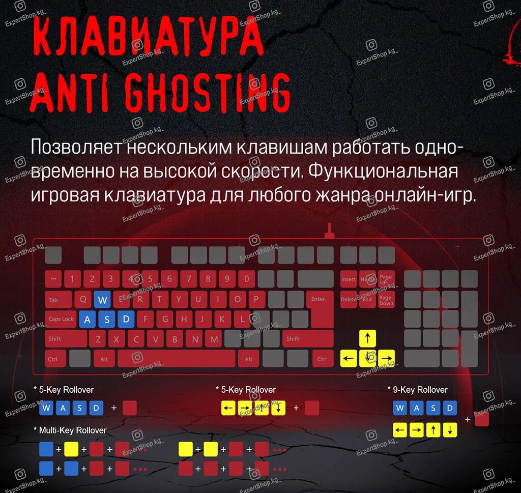 Клавиатура, A4Tech, Мембранная, Проводное подключение, Размер: 100%: фото 4