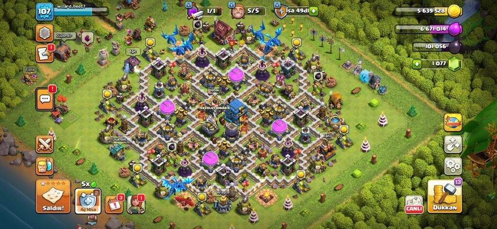 Clash of Clans hesabı satılır – yüksək səviyyəli inkişaf etmiş kənd -