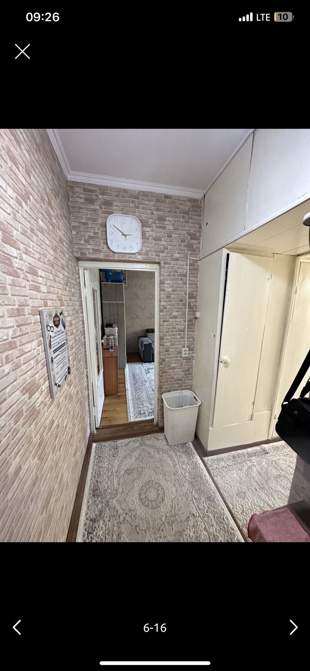 1 комната, 34 м², Аламедин-1 мкр 105 серия, 2 этаж, Косметический ремонт: фото 6