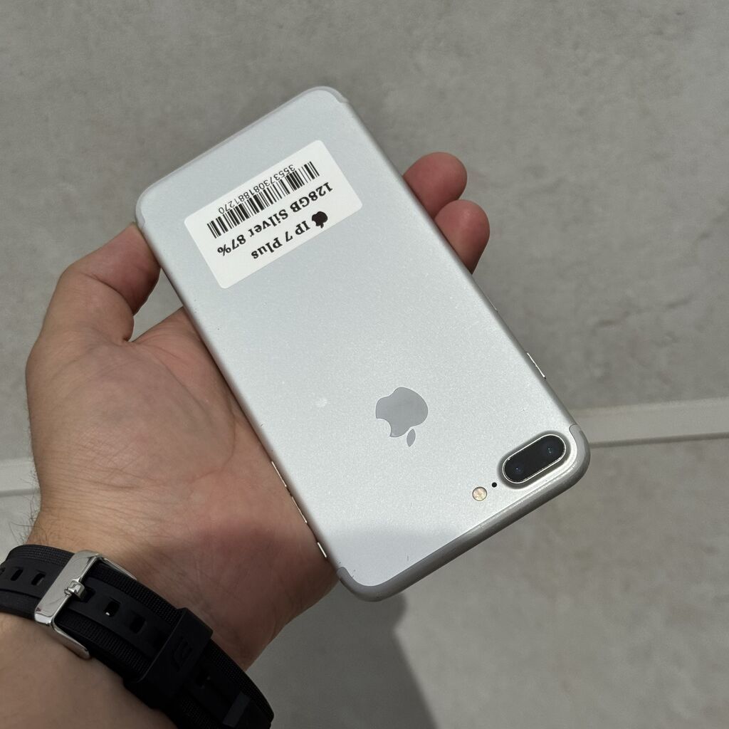 IPhone 7 Plus, Б/у, 128 ГБ, Серебристый, 87 %: фото 2