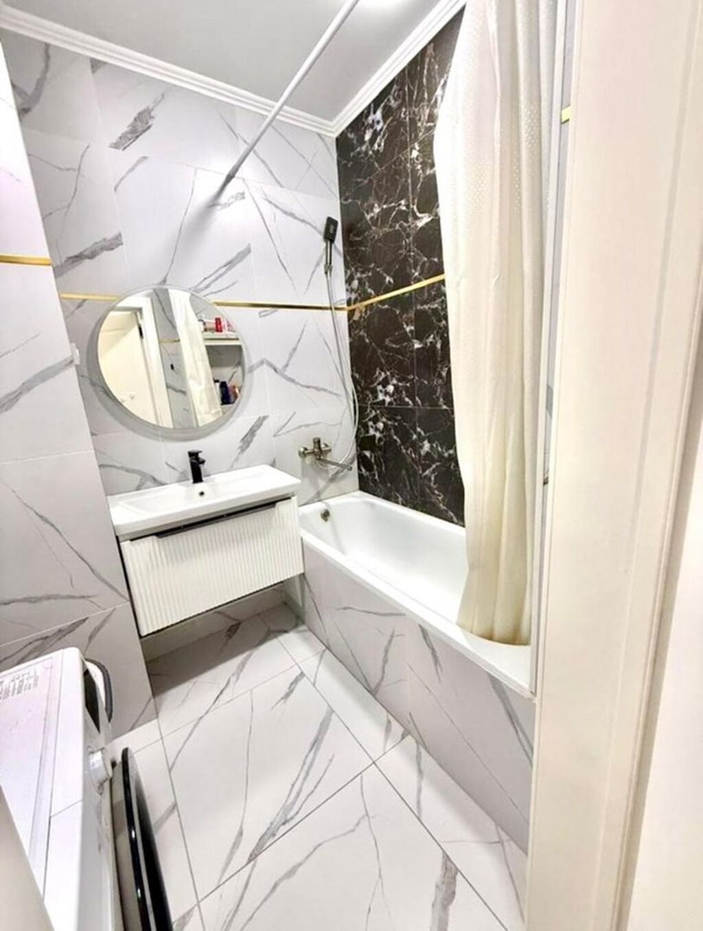 2 комнаты, 75 м², Ала-Арча ТРЦ Элитка, 9 этаж, Евроремонт: фото 7