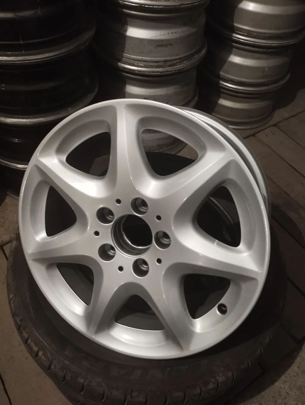 Литые Диски R 16 Mercedes-Benz, Комплект, отверстий - 5, Б/у