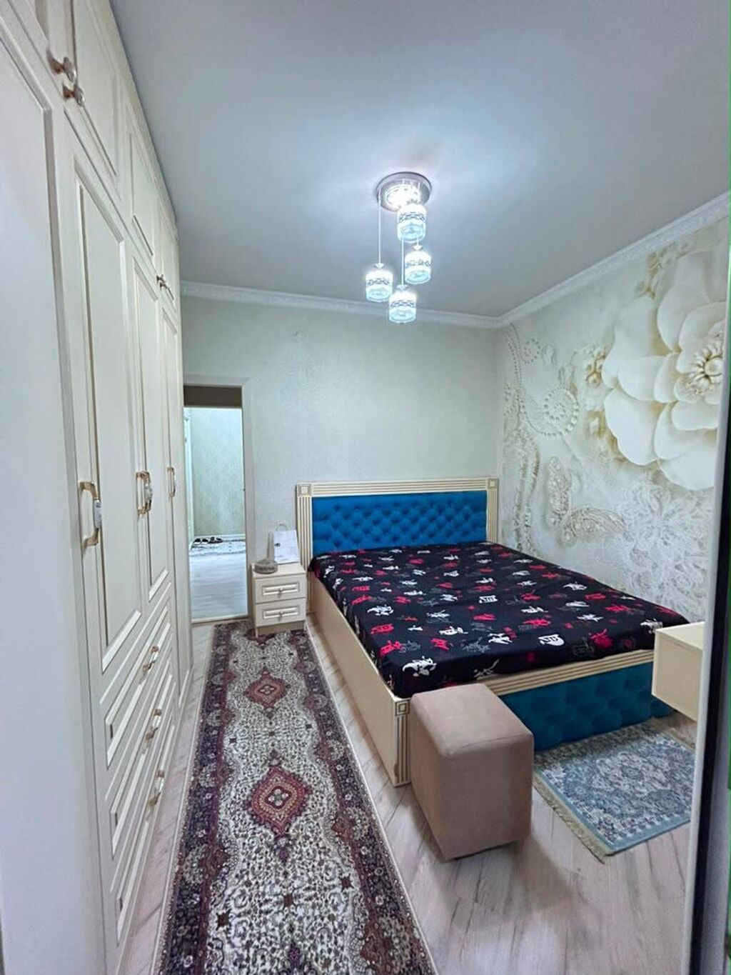 3 комнаты, Таш-Рабат ТРЦ Собственник, Без подселения, от 1 года, С мебелью полностью: фото 3