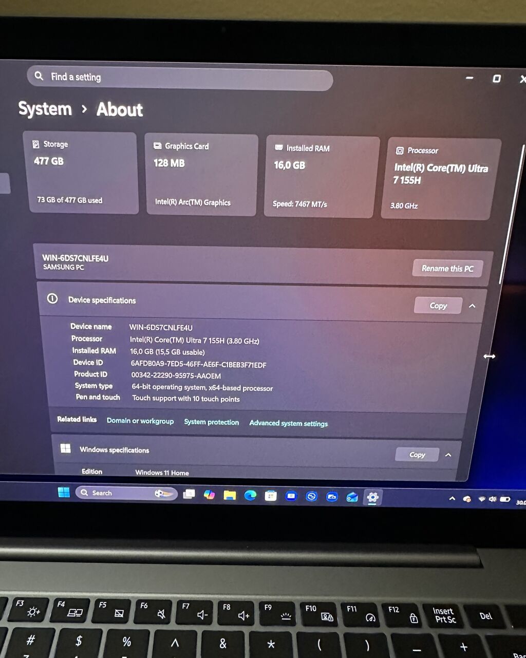 Ультрабук, Б/у, Intel Core Ultra 7: фото 7